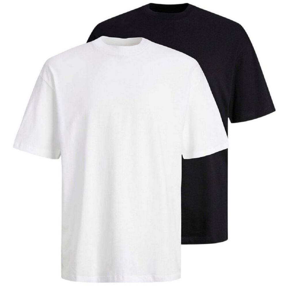 Jack And Jones Mens Bradley T-Shirt (Pack of 2) / Black